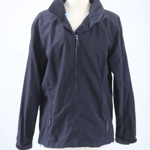Lands End Squall Rain Jacket Navy Sz M